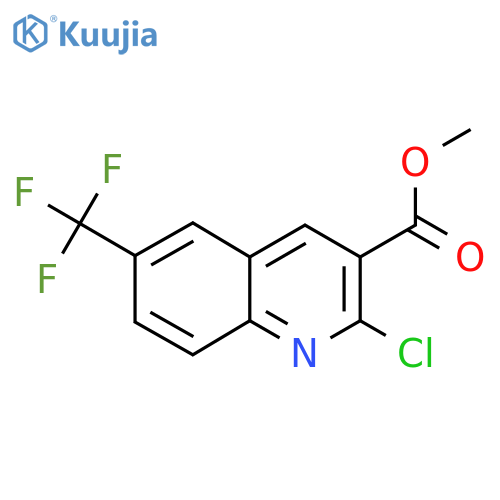 Methyl 2-chloro-6-(trifluoromethyl)quinoline-3-carboxylate structure