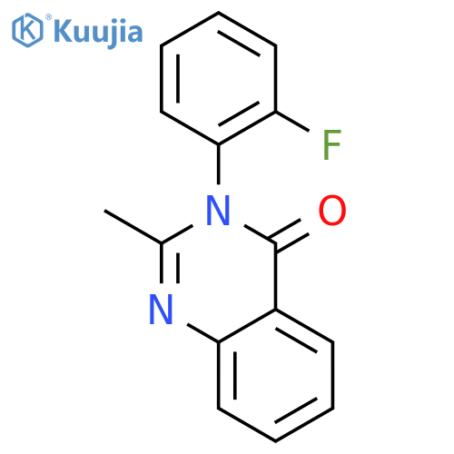 3-(2-fluorophenyl)-2-methylquinazolin-4-one structure
