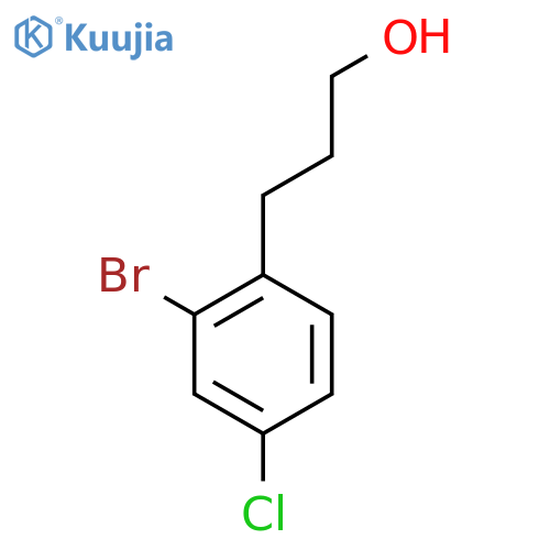 3-(2-Bromo-4-chlorophenyl)propan-1-ol structure