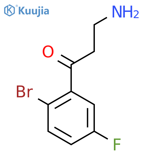 3-amino-1-(2-bromo-5-fluorophenyl)propan-1-one structure