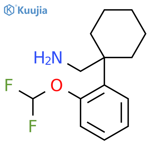 {1-2-(difluoromethoxy)phenylcyclohexyl}methanamine structure