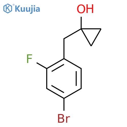 1-(4-bromo-2-fluorophenyl)methylcyclopropan-1-ol structure