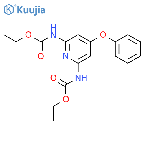2,6-Pyridinedicarbamicacid, 4-phenoxy-, diethyl ester (8CI) structure