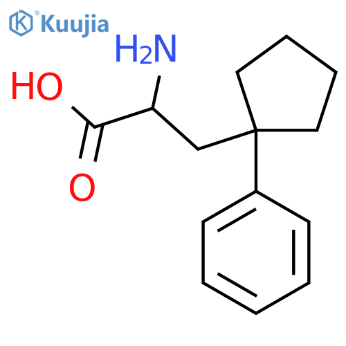 2-amino-3-(1-phenylcyclopentyl)propanoic acid structure