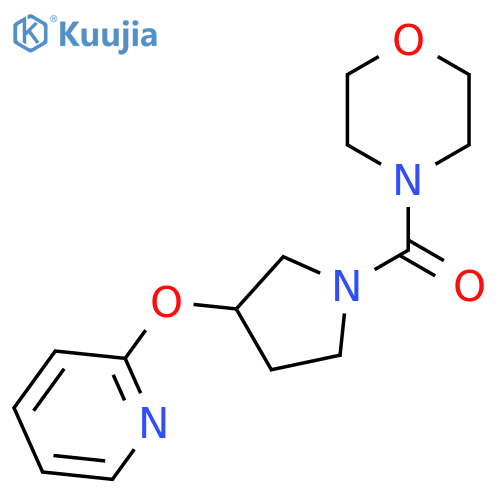 Morpholino(3-(pyridin-2-yloxy)pyrrolidin-1-yl)methanone structure