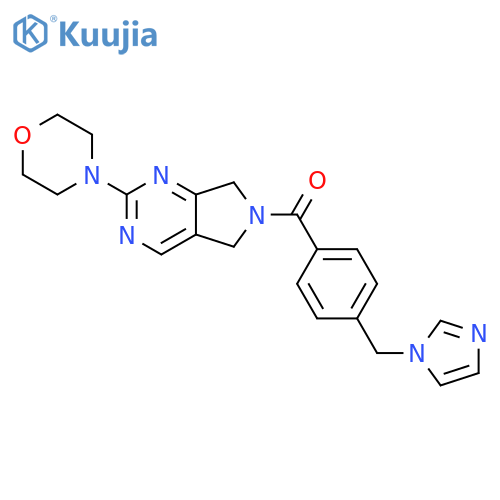 4-(6-{4-(1H-imidazol-1-yl)methylbenzoyl}-5H,6H,7H-pyrrolo3,4-dpyrimidin-2-yl)morpholine structure
