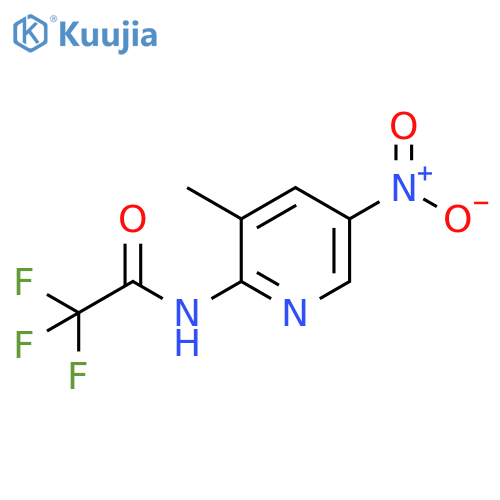 2,2,2-trifluoro-N-(3-methyl-5-nitropyridin-2-yl)acetamide structure