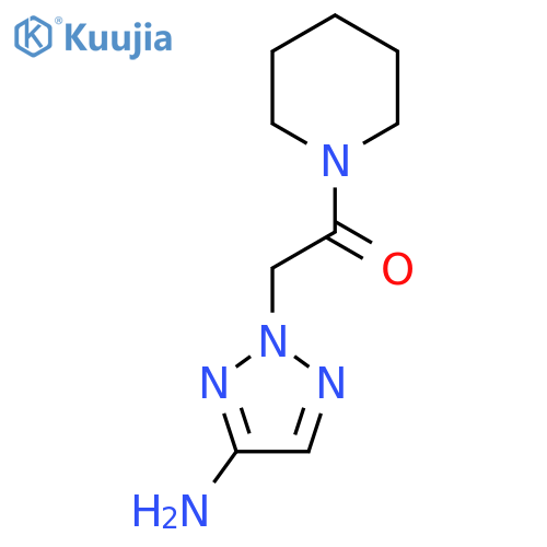 2-(4-amino-2H-1,2,3-triazol-2-yl)-1-(piperidin-1-yl)ethan-1-one structure