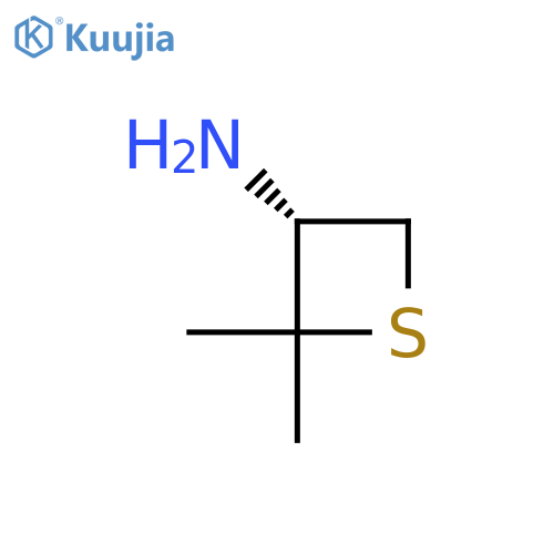 (3R)-2,2-dimethylthietan-3-amine structure