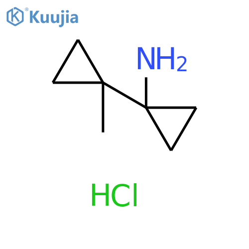 1-(1-methylcyclopropyl)cyclopropan-1-amine hydrochloride structure