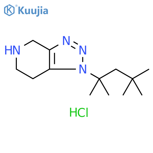 1-(2,4,4-trimethylpentan-2-yl)-1H,4H,5H,6H,7H-1,2,3triazolo4,5-cpyridine hydrochloride structure
