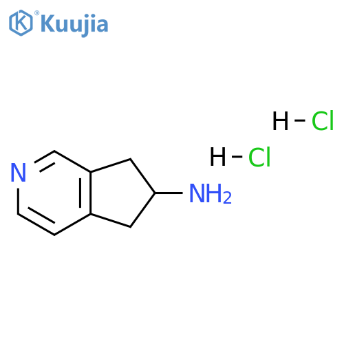 6,7-dihydro-5H-cyclopenta[c]pyridin-6-amine;dihydrochloride structure