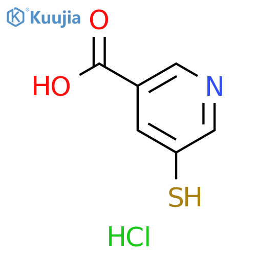 5-sulfanylpyridine-3-carboxylic acid hydrochloride structure