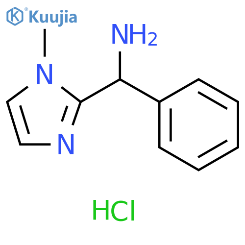 1-(1-methyl-1H-imidazol-2-yl)-1-phenylmethanamine dihydrochloride structure