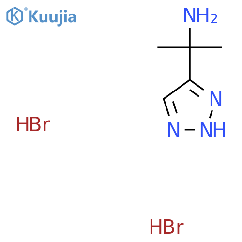2-(1H-1,2,3-triazol-4-yl)propan-2-amine dihydrobromide structure