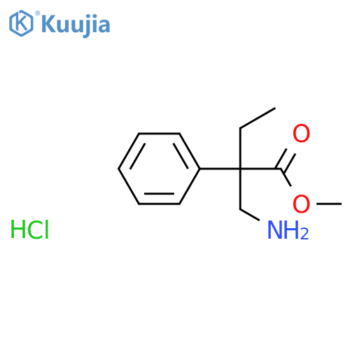 Methyl 2-(aminomethyl)-2-phenylbutanoate hydrochloride structure