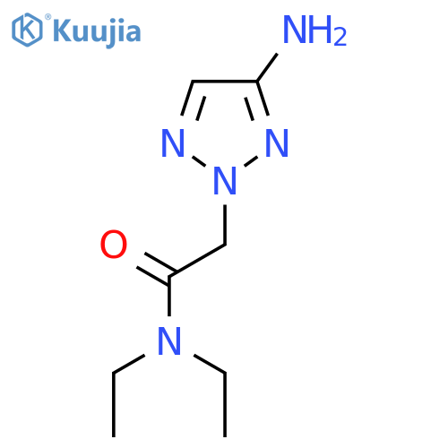 2-(4-amino-2H-1,2,3-triazol-2-yl)-N,N-diethylacetamide structure