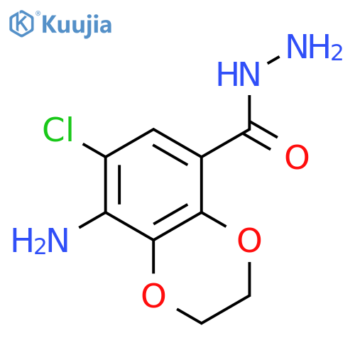 8-Amino-7-chloro-2,3-dihydrobenzo[b][1,4]dioxine-5-carbohydrazide structure