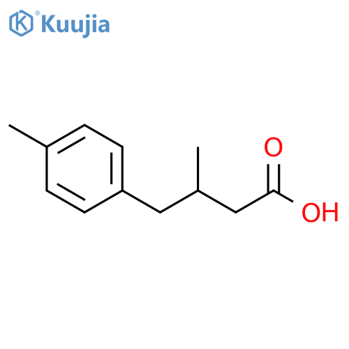 Benzenebutanoic acid, β,4-dimethyl- structure