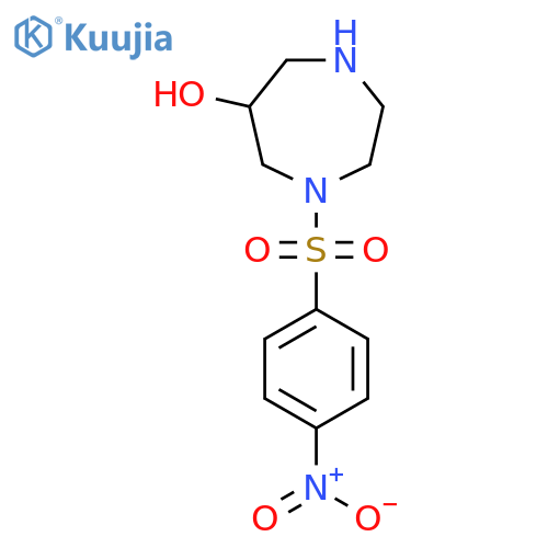 1-(4-nitrobenzenesulfonyl)-1,4-diazepan-6-ol structure