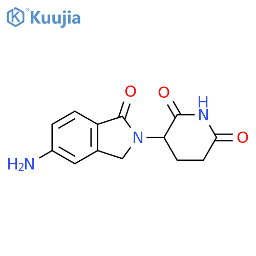 3-(5-amino-1-oxo-2,3-dihydro-1H-isoindol-2-yl)piperidine-2,6-dione structure