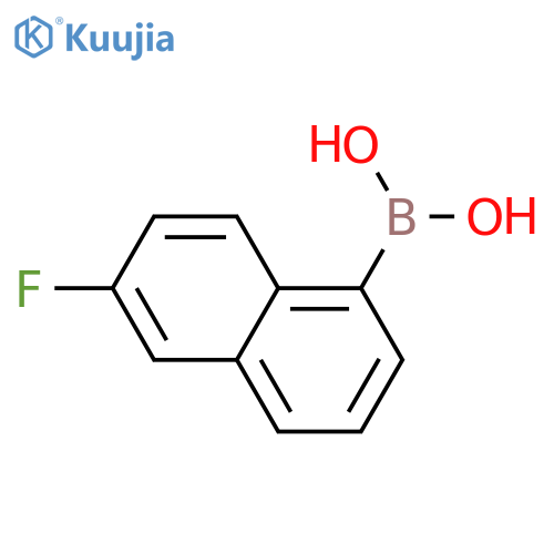 (6-Fluoronaphthalen-1-yl)boronic acid structure