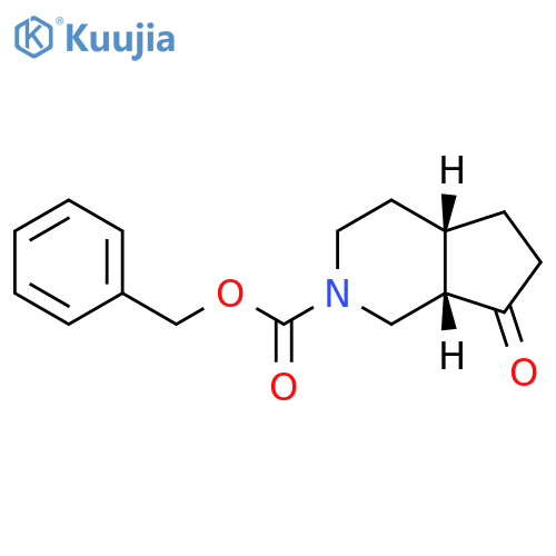 2H-Cyclopenta[c]pyridine-2-carboxylic acid, octahydro-7-oxo-, phenylmethyl ester, (4aS,7aS)- structure