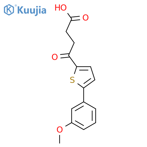 4-[5-(3-Methoxyphenyl)thiophen-2-yl]-4-oxobutanoic acid structure