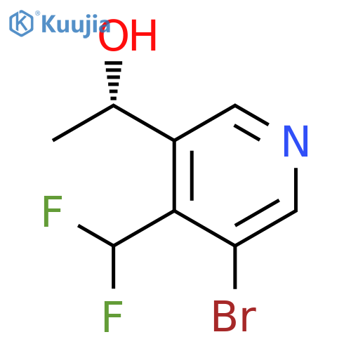 (1S)-1-5-bromo-4-(difluoromethyl)pyridin-3-ylethan-1-ol structure