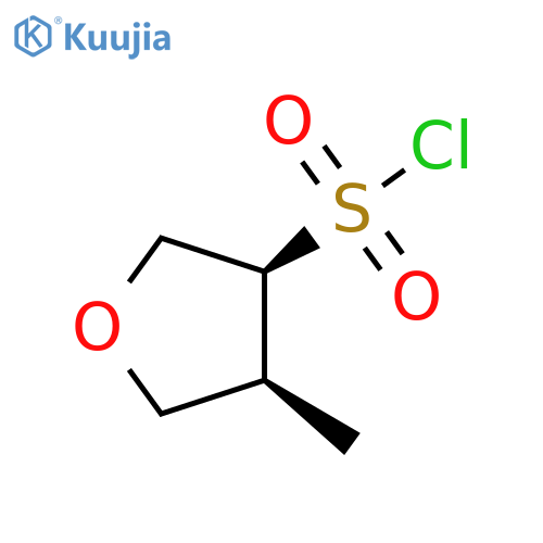 (3S,4S)-4-methyloxolane-3-sulfonyl chloride structure