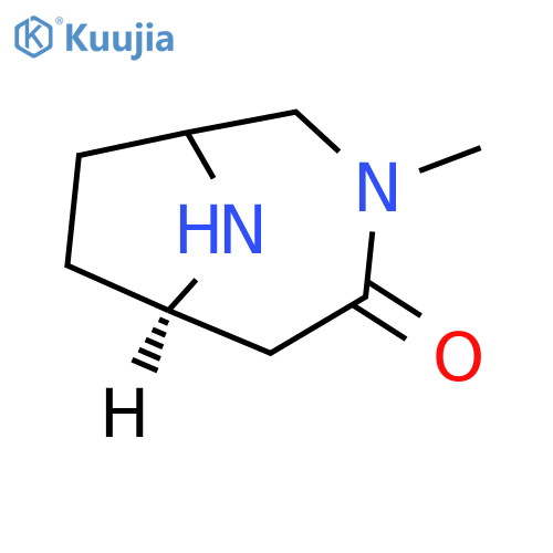(6R)-3-methyl-3,9-diazabicyclo4.2.1nonan-4-one structure