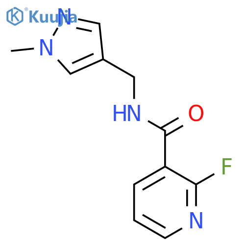 2-fluoro-N-(1-methyl-1H-pyrazol-4-yl)methylpyridine-3-carboxamide structure