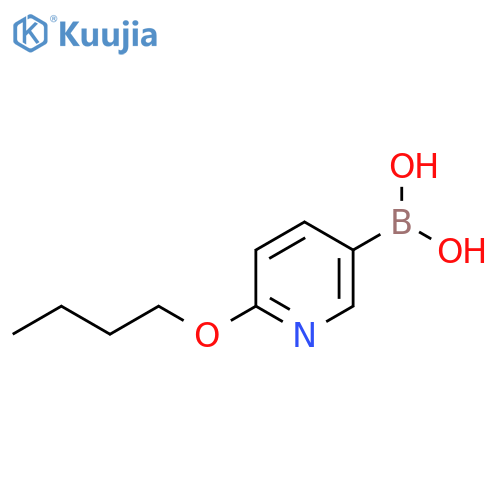(6-Butoxypyridin-3-yl)boronic acid structure
