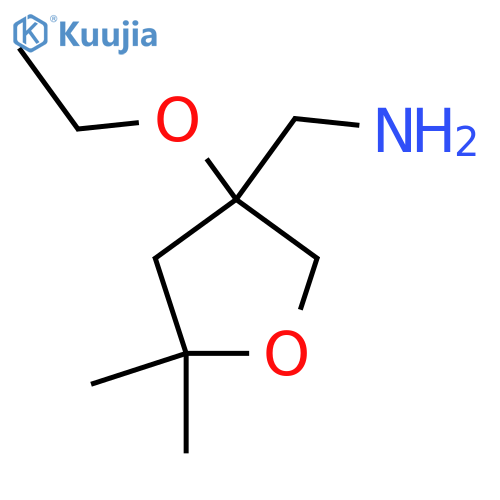 (3-ethoxy-5,5-dimethyloxolan-3-yl)methanamine structure