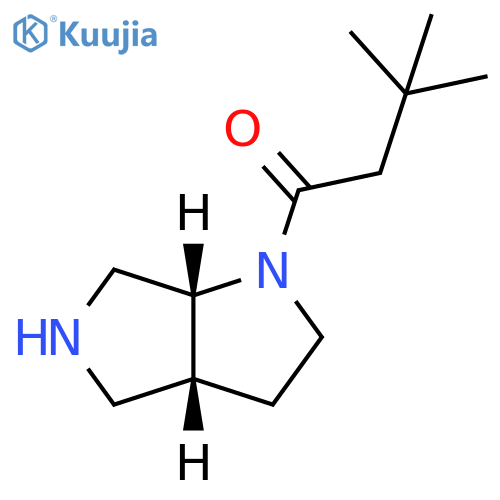 rac-1-(3aR,6aR)-octahydropyrrolo2,3-cpyrrol-1-yl-3,3-dimethylbutan-1-one structure