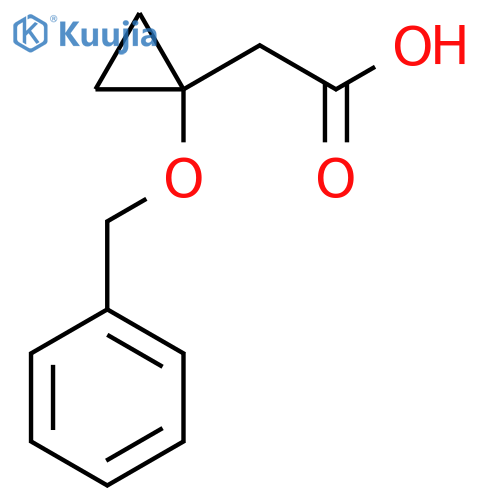 2-(1-(Benzyloxy)cyclopropyl)acetic acid structure