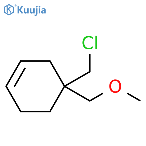 Cyclohexene, 4-(chloromethyl)-4-(methoxymethyl)- structure