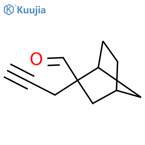 2-(prop-2-yn-1-yl)bicyclo2.2.1heptane-2-carbaldehyde structure