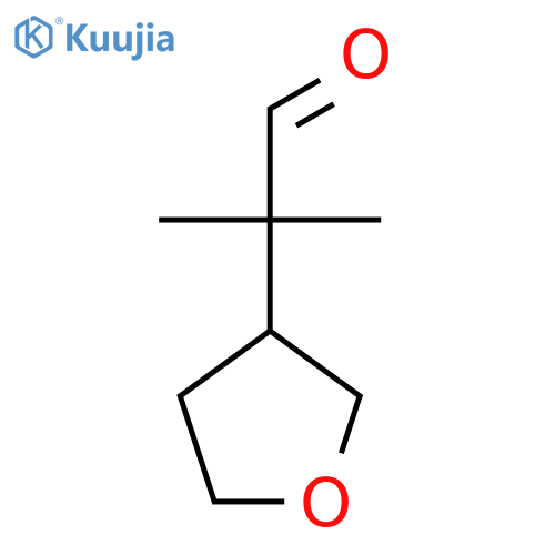 2-Methyl-2-(oxolan-3-yl)propanal structure