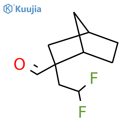 2-(2,2-difluoroethyl)bicyclo2.2.1heptane-2-carbaldehyde structure