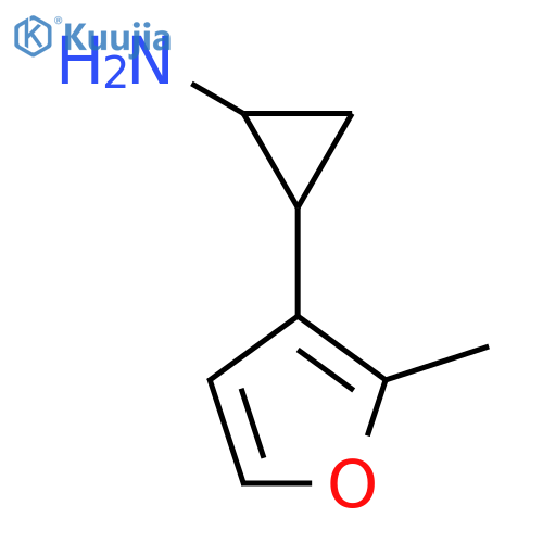 2-(2-methylfuran-3-yl)cyclopropan-1-amine structure