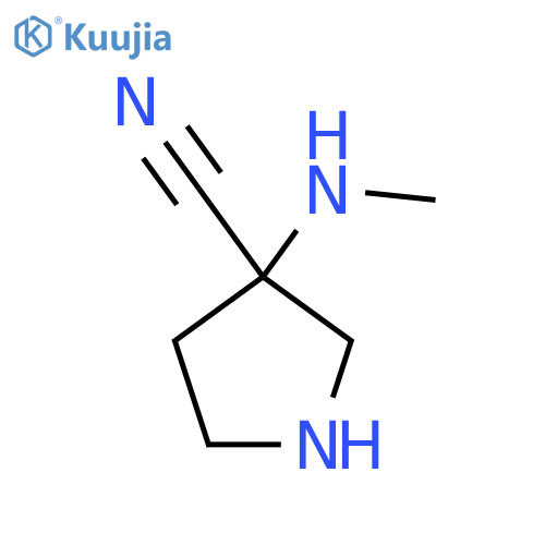 3-(Methylamino)pyrrolidine-3-carbonitrile structure