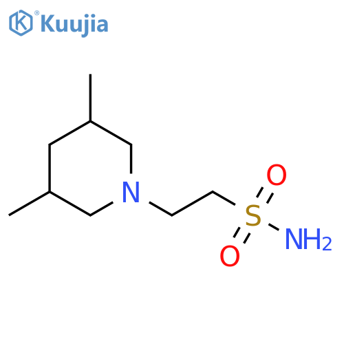 2-(3,5-dimethylpiperidin-1-yl)ethane-1-sulfonamide structure