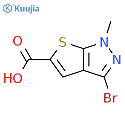 1H-Thieno[2,3-c]pyrazole-5-carboxylic acid, 3-bromo-1-methyl- structure