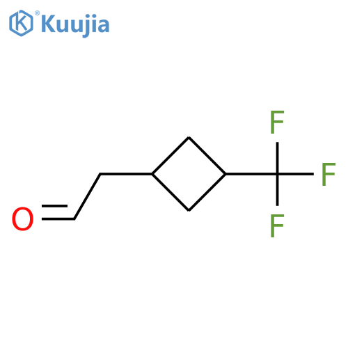 2-[3-(trifluoromethyl)cyclobutyl]acetaldehyde structure