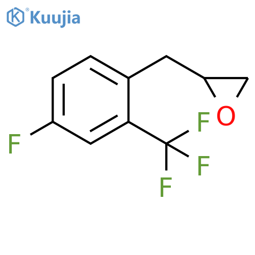 2-{4-fluoro-2-(trifluoromethyl)phenylmethyl}oxirane structure