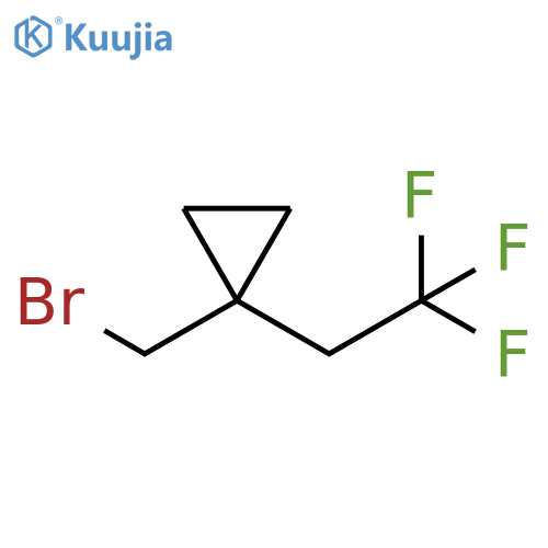 Cyclopropane, 1-(bromomethyl)-1-(2,2,2-trifluoroethyl)- structure