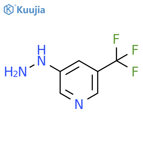 (5-Trifluoromethyl-pyridin-3-yl)-hydrazine structure