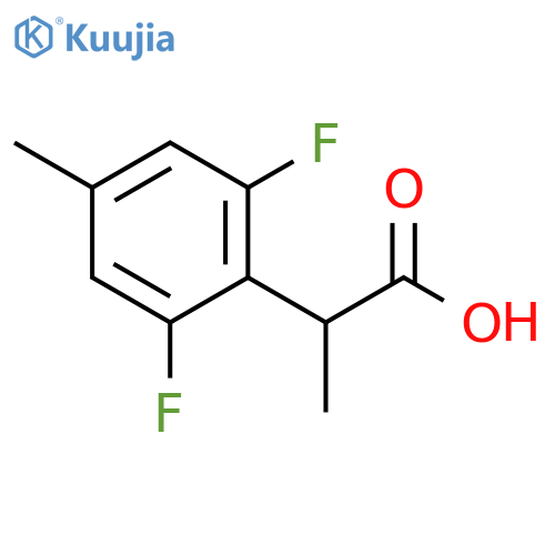 2-(2,6-difluoro-4-methylphenyl)propanoic acid structure