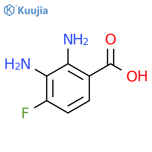 2,3-diamino-4-fluorobenzoic acid structure